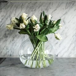 Tulpenvase Blase Ø 27 Cm H 22 Cm Klarglas 9 Tulpenvase Blase Ø 27 Cm H 22 Cm Klarglas -Heimtextilien Geschäft 400904 34139