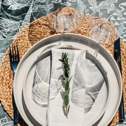 Tablett Jute Ø 35 Cm -Heimtextilien Geschäft 400938 34654