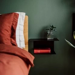 Nachttisch Wandhängend Metall Schwarz 12 Nachttisch Wandhängend Metall Schwarz -Heimtextilien Geschäft 400978 29368