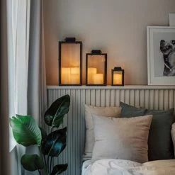 LED-Blockleuchte Timer Außenbereich 10 Cm -Heimtextilien Geschäft 401071 30884