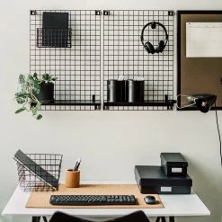 Regal Gitternetz Lang Schwarz -Heimtextilien Geschäft 401136 35545 1