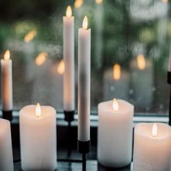 LED-Antikkerze Timer 2er-Pack 25 Cm -Heimtextilien Geschäft 401147 29633