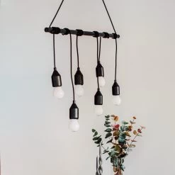 Deckenleuchte Stab Metall Schwarz -Heimtextilien Geschäft 401211 30295