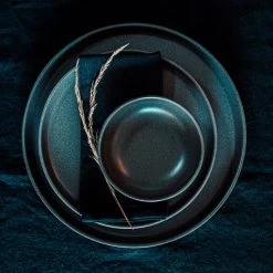 Teller Bruno Steingut 22 Cm Dunkelgrau -Heimtextilien Geschäft 401212 30276 1