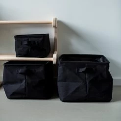 Korb Faltbar Medium Schwarz 11 Korb Faltbar Medium Schwarz -Heimtextilien Geschäft 401266 30618