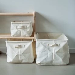 Korb Faltbar Groß Weiß 11 Korb Faltbar Groß Weiß -Heimtextilien Geschäft 401267 30615