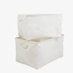 Korb Faltbar Groß Weiß 12 Korb Faltbar Groß Weiß -Heimtextilien Geschäft 401267 32976