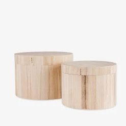 Box Rund Natur Ø 27 Cm -Heimtextilien Geschäft 401309 30200