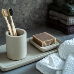 Soap Dish Marble Beige -Heimtextilien Geschäft 401348 32843