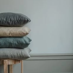 Kissen Leinen-Mix 50 X 50 Grau -Heimtextilien Geschäft 401367 31410