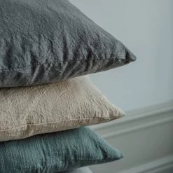 Kissen Leinen-Mix 50 X 50 Grau -Heimtextilien Geschäft 401367 31417