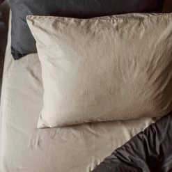 Kopfkissenbezug Bio-Baumwolle 50 X 60 Sand -Heimtextilien Geschäft 401441 32227