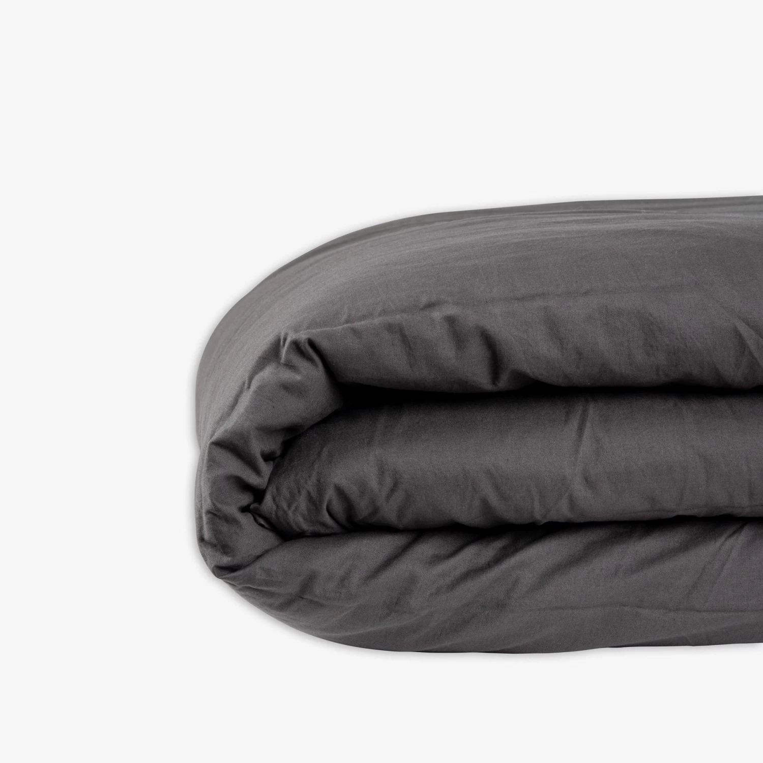 Bettbezug Bio-Baumwolle 150 X 200 Dunkelgrau 4 Bettbezug Bio-Baumwolle 150 X 200 Dunkelgrau – Bild 2