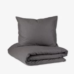 Bettbezug Bio-Baumwolle 150 X 200 Dunkelgrau 12 Bettbezug Bio-Baumwolle 150 X 200 Dunkelgrau -Heimtextilien Geschäft 401443 31681