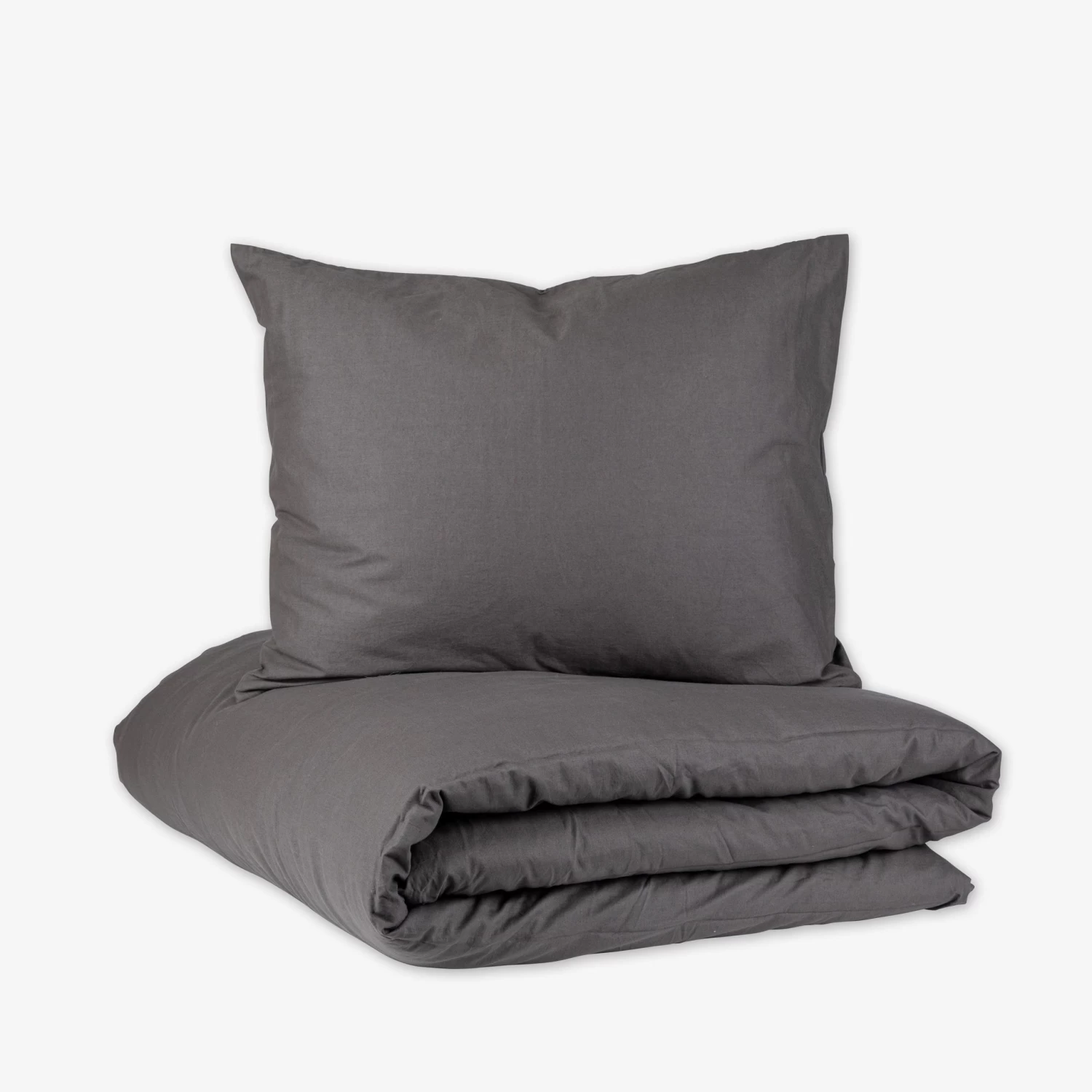 Bettbezug Bio-Baumwolle 150 X 200 Dunkelgrau 7 Bettbezug Bio-Baumwolle 150 X 200 Dunkelgrau – Bild 5