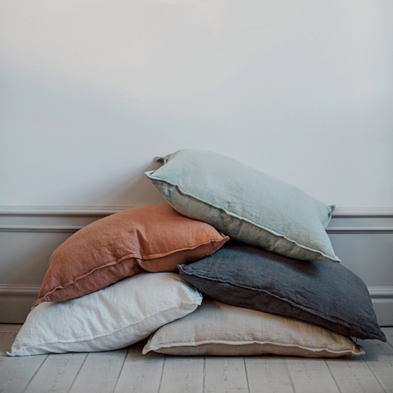 Kissen Leinen 50 X 70 Sand 6 Kissen Leinen 50 X 70 Sand – Bild 4