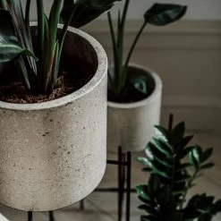 Pot Cement Terrazzo Ø19 Sand 12 Pot Cement Terrazzo Ø19 Sand -Heimtextilien Geschäft 401501 31961