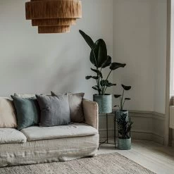 Pot Cement Ø19 Eucalyptus -Heimtextilien Geschäft 401504 31958