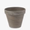 Blumentopf Terrakotta Grau Ø 13,5 Cm -Heimtextilien Geschäft 401508 30866