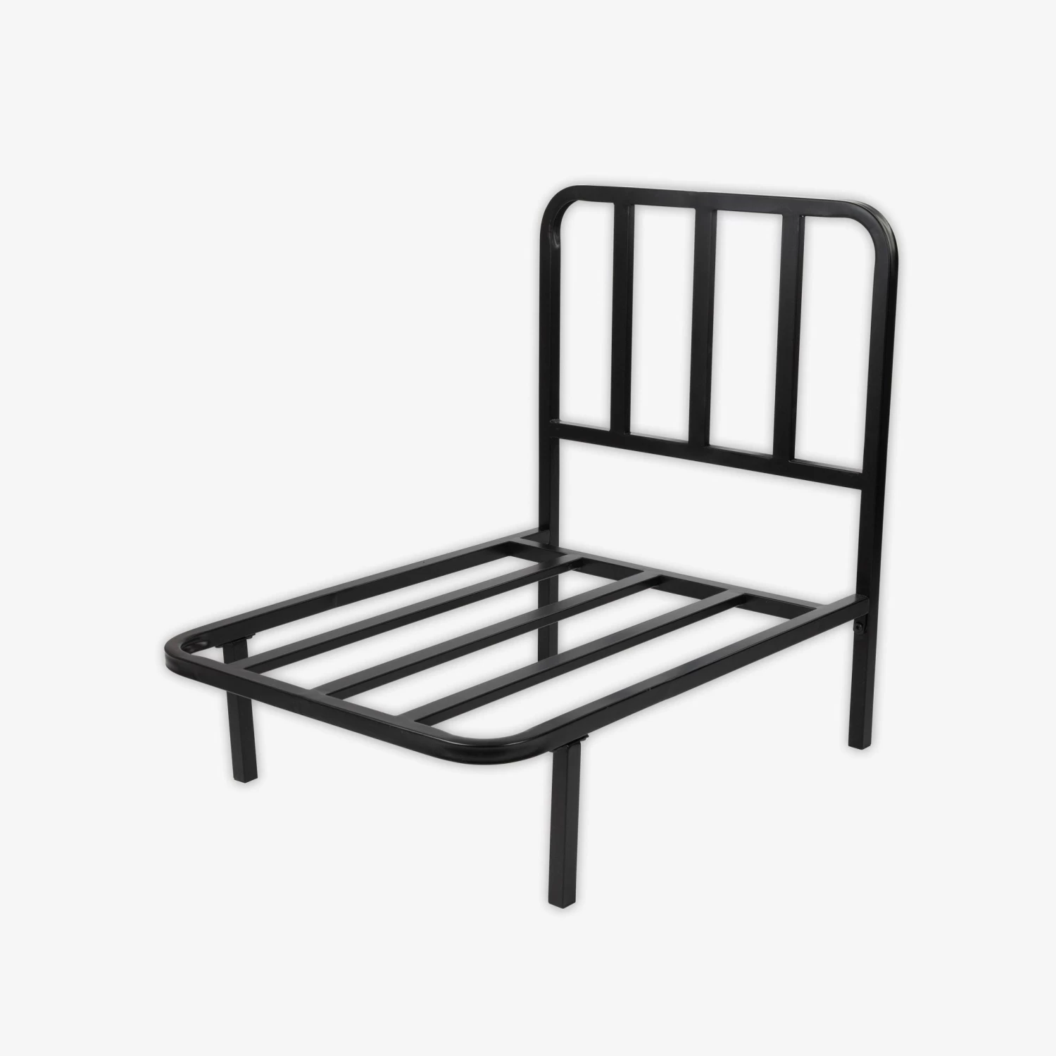 Lounge-Sessel Metall Schwarz 4 Lounge-Sessel Metall Schwarz – Bild 2
