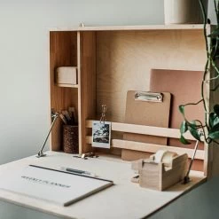 Schreibtisch Wand Holz -Heimtextilien Geschäft 401563 35569