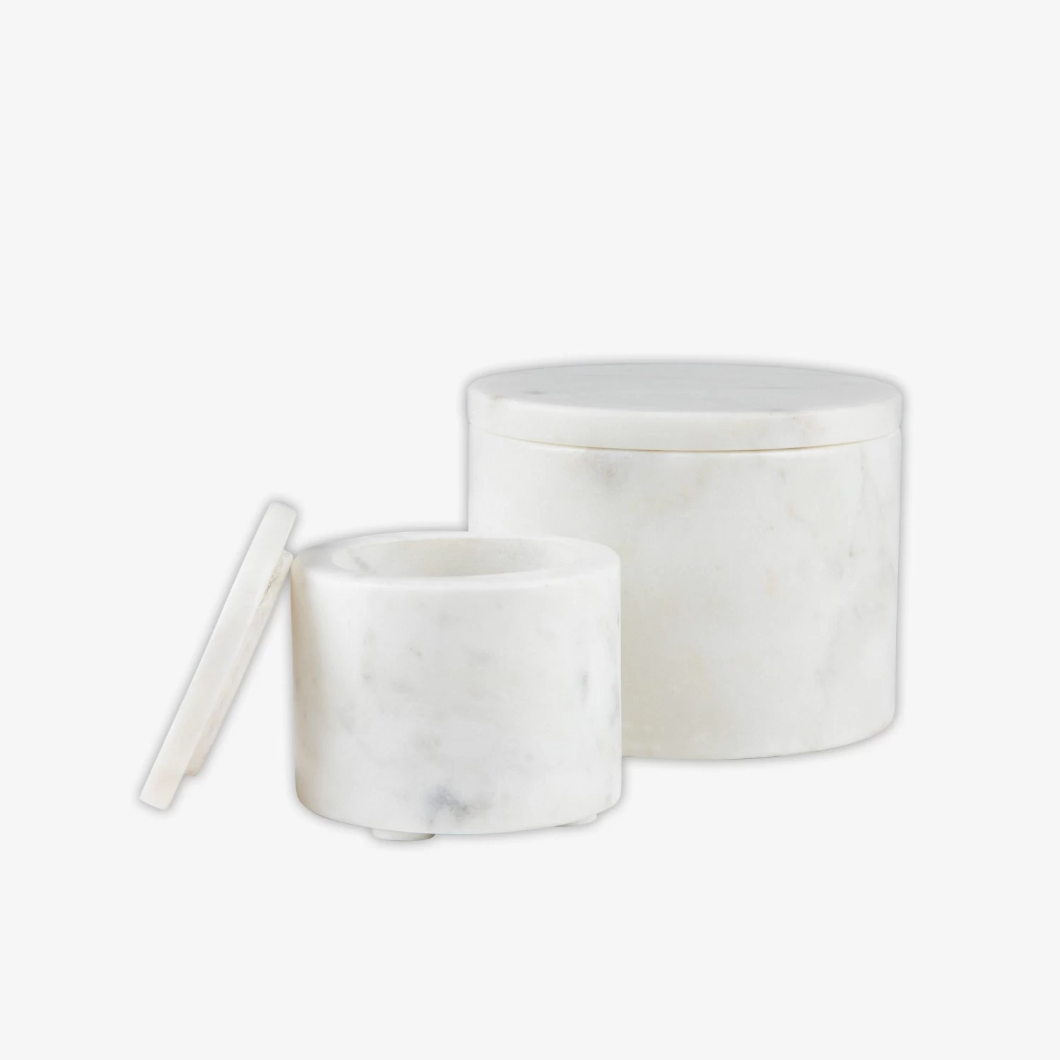 Marmorgefäß Weiß 5 Marmorgefäß Weiß – Bild 3