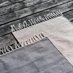 Teppich Baumwolle 70 X 200 Dunkelgrau -Heimtextilien Geschäft 401706 34783