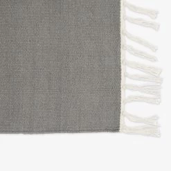 Teppich Baumwolle 140 X 200 Dunkelgrau -Heimtextilien Geschäft 401708 33265