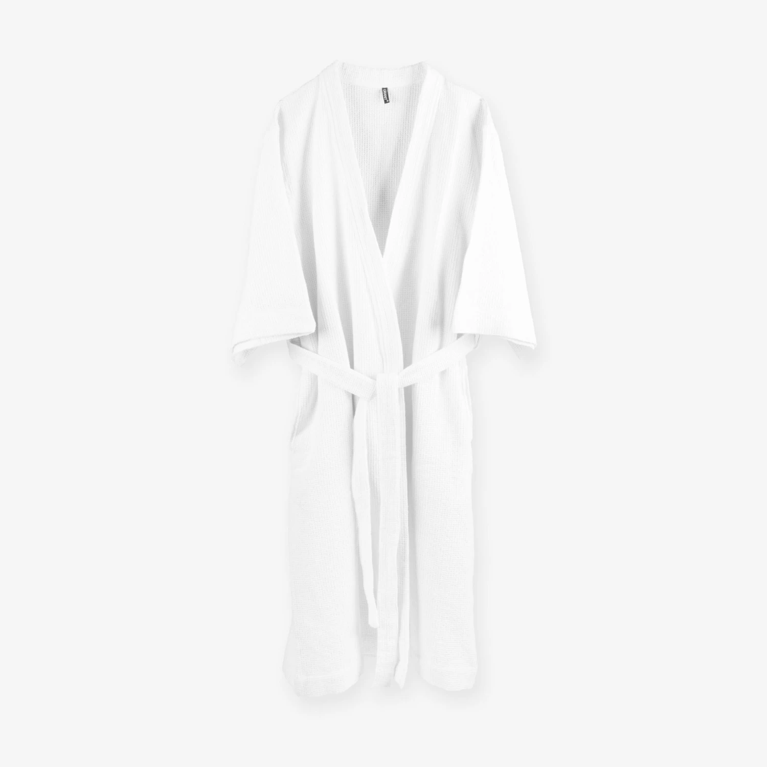 Bademantel Waffelstruktur Weiß Einheitsgröße 3 Bademantel Waffelstruktur Weiß Einheitsgröße