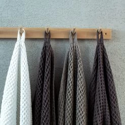 Handtuch Waffelstruktur 50 X 70 Cm Grau -Heimtextilien Geschäft 401777 33410