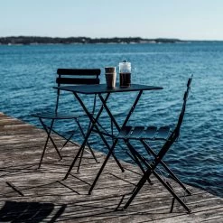 Café-Set Metall Schwarz -Heimtextilien Geschäft 401783 34715