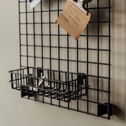 Korb Gitternetz Klein Schwarz -Heimtextilien Geschäft 401787 31459