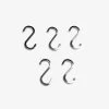 S-Haken Eisen 5 Cm 5er-Pack Chrom -Heimtextilien Geschäft 401790 34392