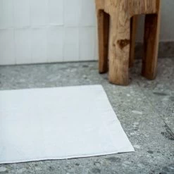 Badematte Bio-Baumwolle 50 X 80 Cm Weiß 8 Badematte Bio-Baumwolle 50 X 80 Cm Weiß -Heimtextilien Geschäft 401868 33395
