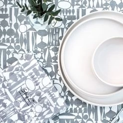 Serviette Stig Lindberg Wrap Grau -Heimtextilien Geschäft 401873 34151