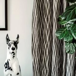 Vorhang Stig Lindberg 145 X 300 Cm 2er-Pack Korrugalion Grau -Heimtextilien Geschäft 401885 34137