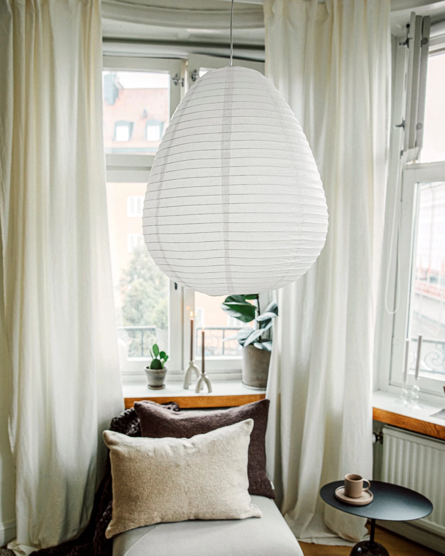 Rice Paper Lamp Drop 50cm White 6 Rice Paper Lamp Drop 50cm White – Bild 4