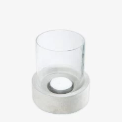 Sturmlaterne Klein Zement/Glas 5 Sturmlaterne Klein Zement/Glas -Heimtextilien Geschäft 401906 34360