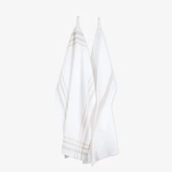 Küchenhandtuch 2er-Pack Beige/Weiß 50 X 70