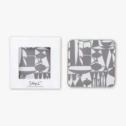 Untersetzer Stig Lindberg Wrap 4er-Pack Grau -Heimtextilien Geschäft 401936 32962