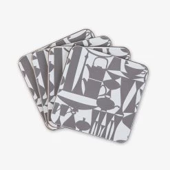 Untersetzer Stig Lindberg Wrap 4er-Pack Grau -Heimtextilien Geschäft 401936 32963