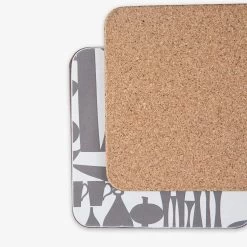 Untersetzer Stig Lindberg Wrap 4er-Pack Grau -Heimtextilien Geschäft 401936 32964