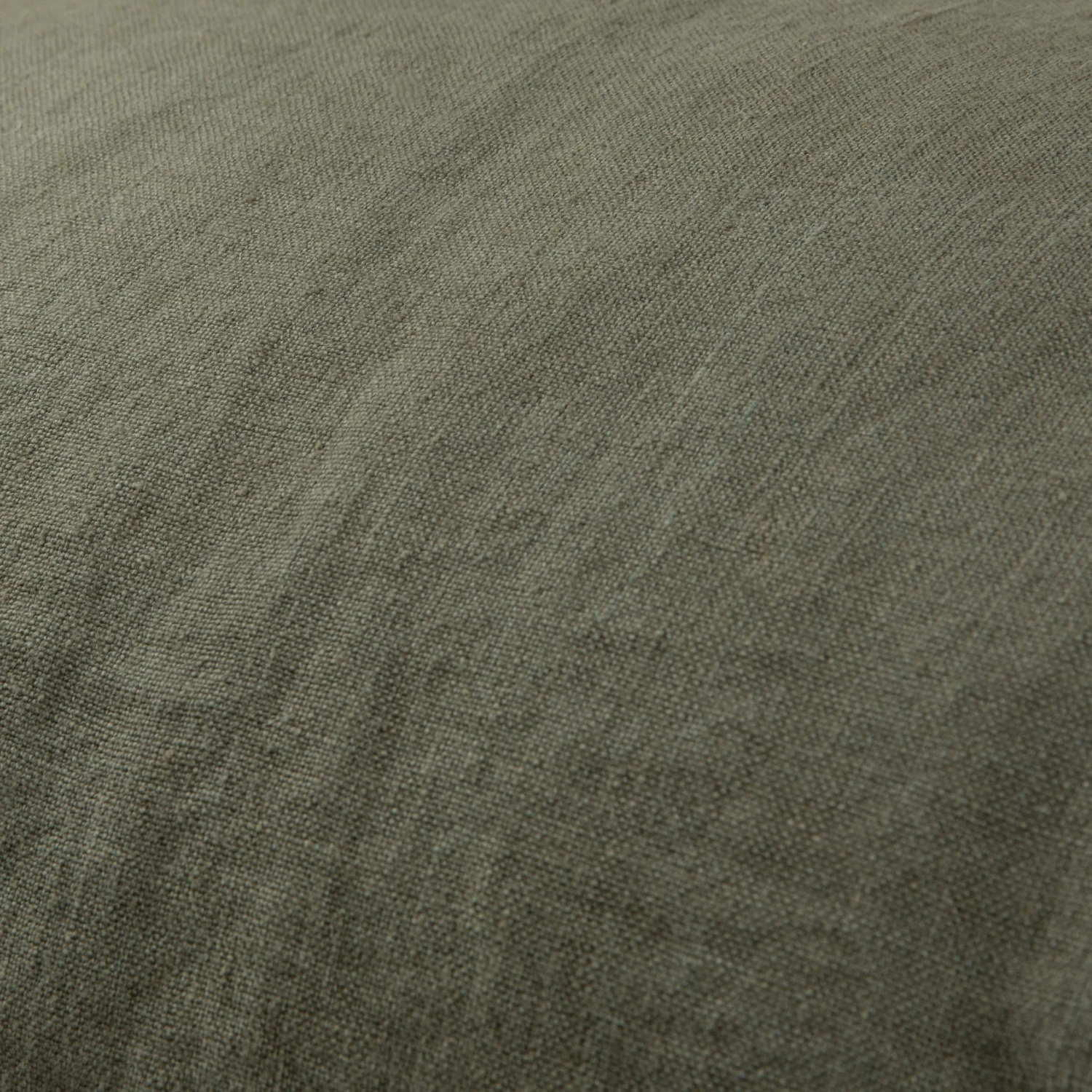 Kissen Leinen 50 X 70 Dunkel Khaki Grün 4 Kissen Leinen 50 X 70 Dunkel Khaki Grün – Bild 2