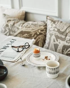 Eierbecher Stig Lindberg Diabolo Grau -Heimtextilien Geschäft 401966 36492