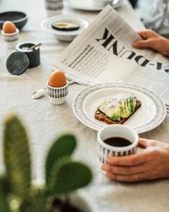 Teller Stig Lindberg Diabolo 26 Cm Grau -Heimtextilien Geschäft 401970 36491