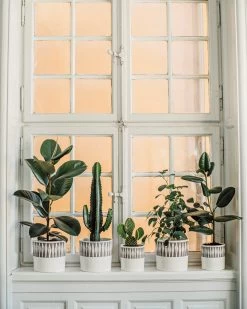 Blumentopf Stig Lindberg Diabolo 20 Cm Grau -Heimtextilien Geschäft 401974 36497