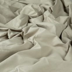 Bettbezug Bio-Baumwolle 150 X 200 Hell Khaki Grün -Heimtextilien Geschäft 401975 35095