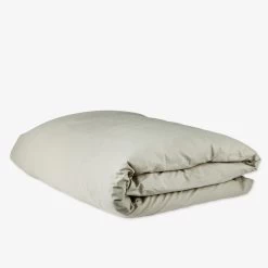 Bettbezug Bio-Baumwolle 220 X 220 Hell Khaki Grün