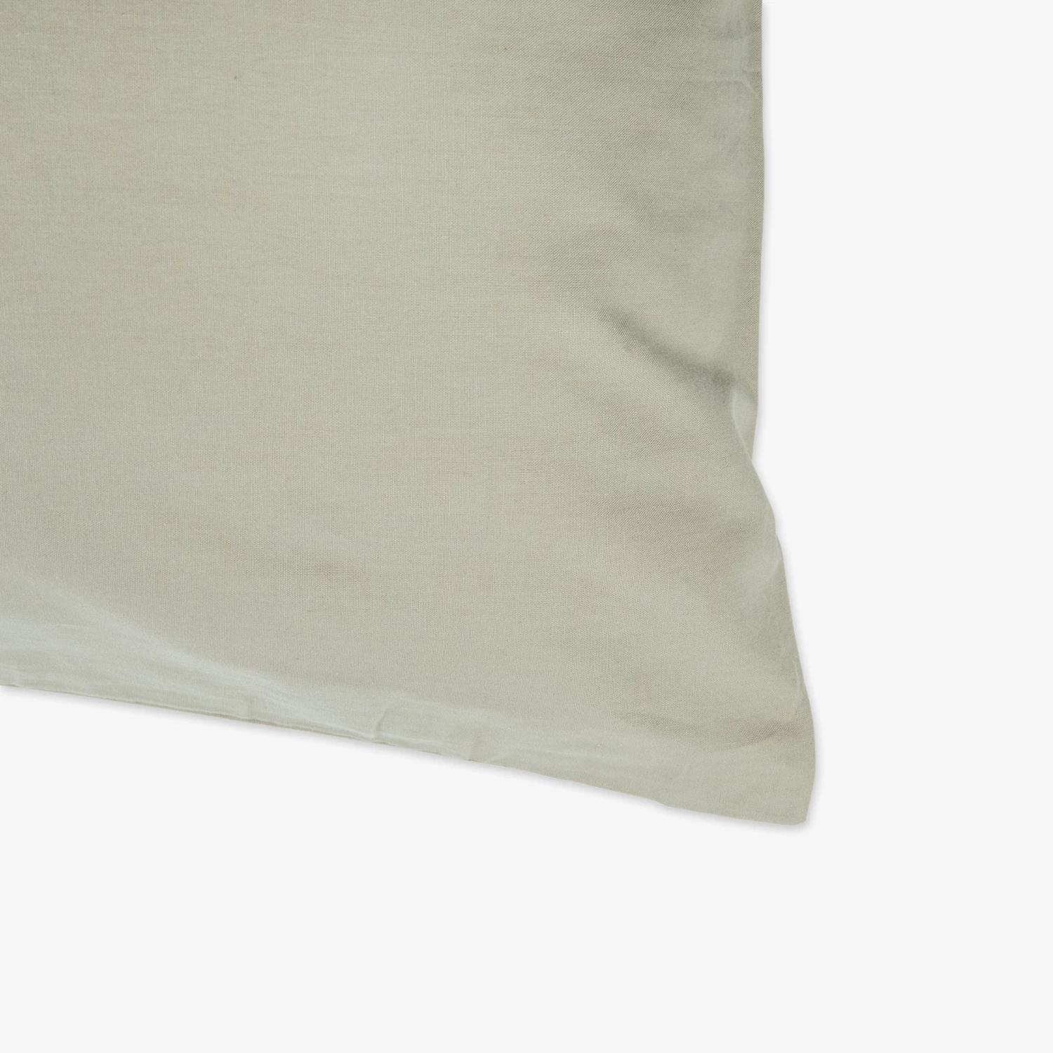 Kopfkissenbezug Bio-Baumwolle 50 X 60 Hell Khaki Grün 5 Kopfkissenbezug Bio-Baumwolle 50 X 60 Hell Khaki Grün – Bild 3