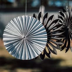 Paper Decoration Recycled 15cm Dark Grey -Heimtextilien Geschäft 401986 34679